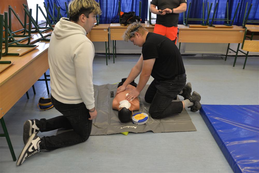 Sfeerbeeld bij Reanimatie en AED-training